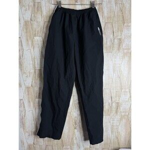 Vintage Reebok Pants Size M Black Track‎ 1/4- Zip Sport Retro Athletic